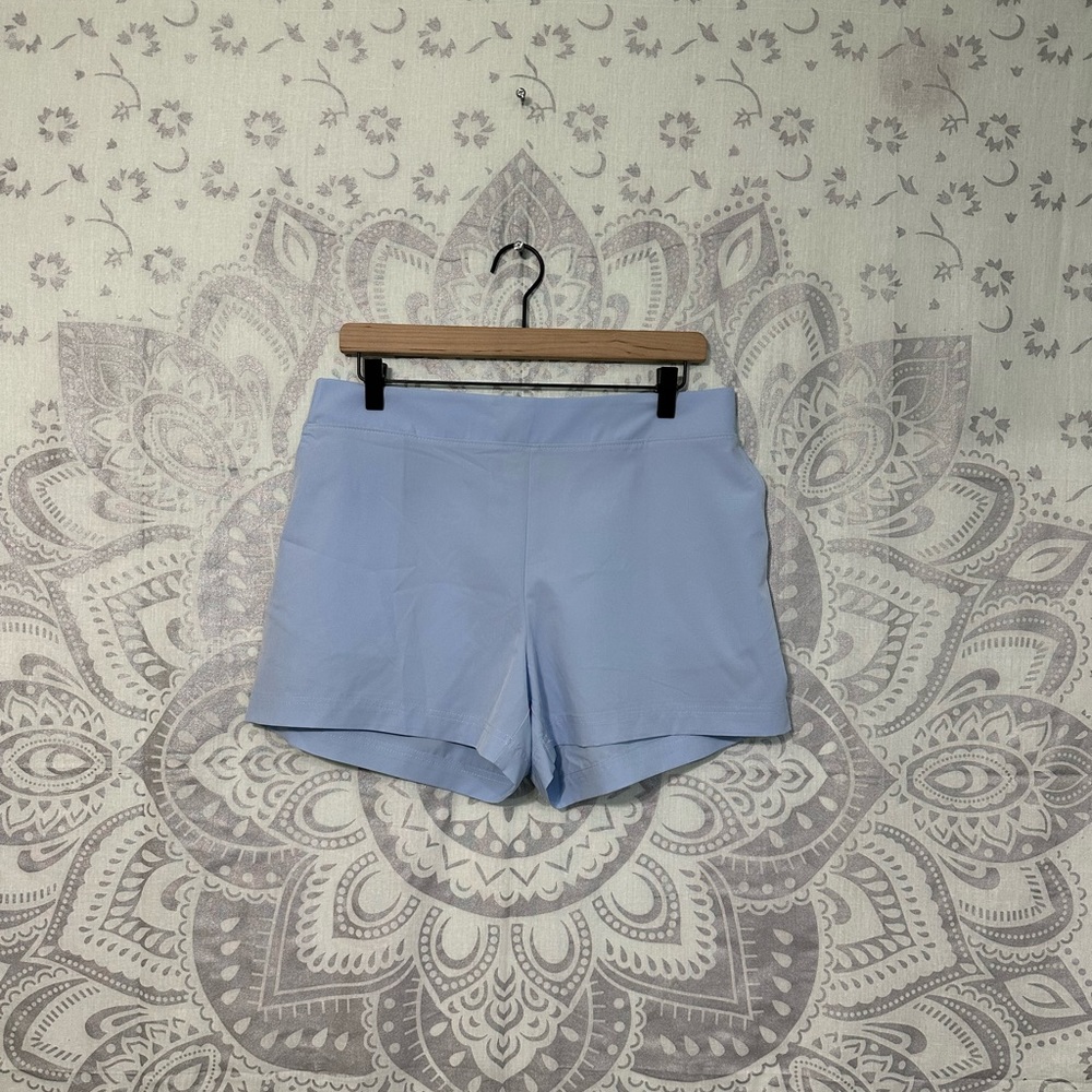 Nwt $55 Telluride Pull On Exercise Running Athletic Workout Shorts Blue L Large